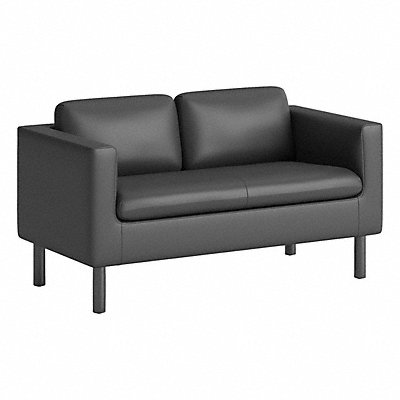 HON HVLVL2BLK01 Loveseats and Two-Seat Settees