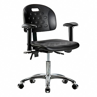 GRAINGER BRHPDHCHCRT1A1CCBLK Poly Chr Chrome Low Tilt AA Cast Blk
