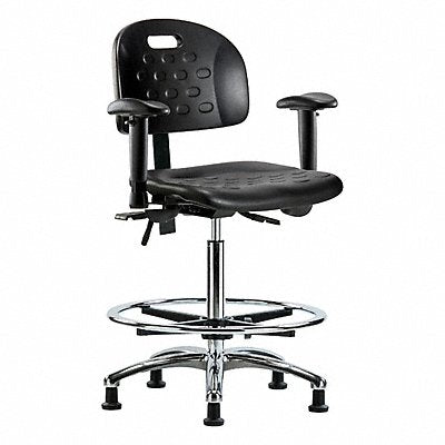 GRAINGER BRHPHBCHCRT1A1CFRGBLK Poly Chr Chrome Hi T AA FR Stat Blk