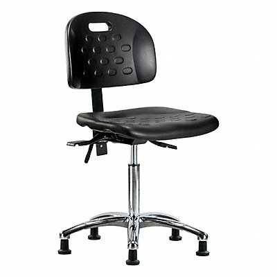 GRAINGER BRHPMBCHCRT0A0NFRGBLK Poly Chair Chrome Med Glides Black