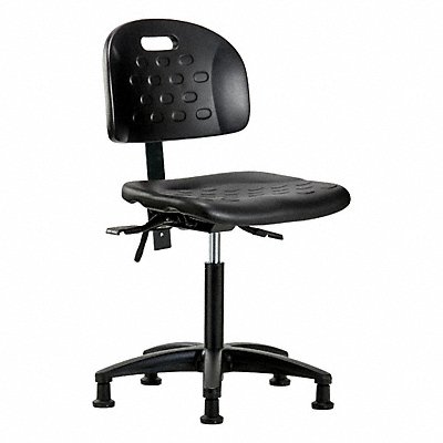 GRAINGER BRHPMBCHRGT1A0NFRGBLK Poly Chair Med Tilt Glides Black