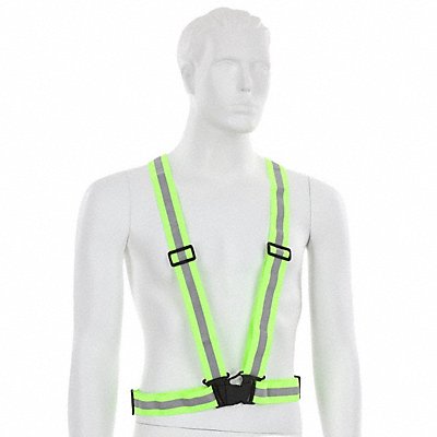 MCR SAFETY HVS18 High-Visibility Sash Fluorescent Lime