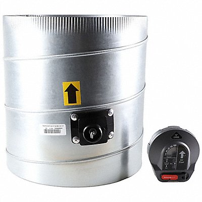 HONEYWELL HOME CPRD14 Bypass Damper Gr/Rd/Steel 14 in Dia.