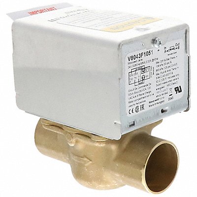 HONEYWELL HOME V8043F1051 Motorised Zone Valve NC Brass 1 in Sweat
