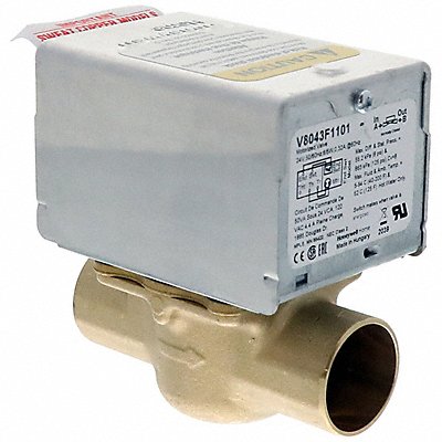 HONEYWELL HOME V8043F1101 Motorised Zone Valve NC Brass 1 in Sweat
