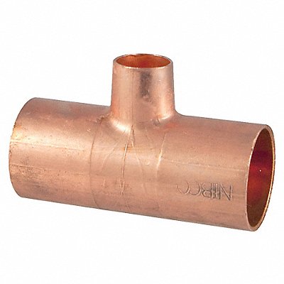 NIBCO 6111X1X12 Reducing Tee Wrot Copper 1 x1 x1/2