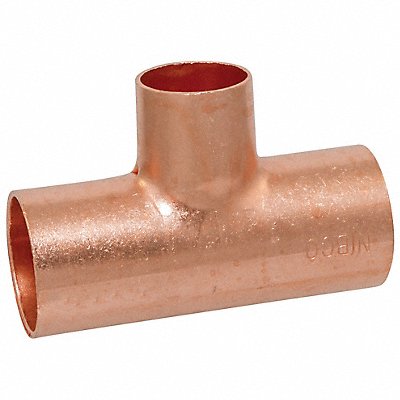 NIBCO 611BH12X12X58 Bullhead Tee Wrot Copper 1/2 x1/2 x5/8