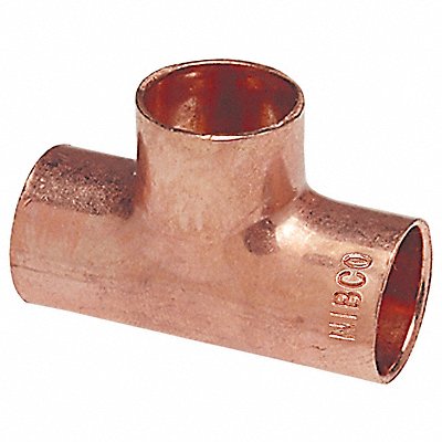 NIBCO 611R1X1X38 Reducing Tee Wrot Copper 1 x1 x3/8