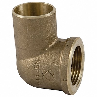 NIBCO 7073RLF1X12 Reducing Elbow 90 LL Cast Bronze 1 CxFNPT