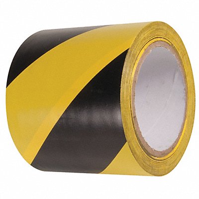 INCOM MANUFACTURING VHT410 Floor Tape Black/Yellow 4 inx54 ft Roll