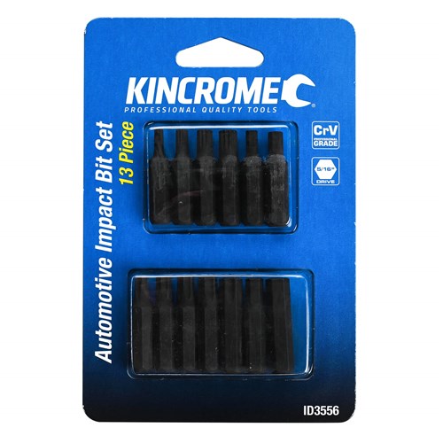 Kincrome ID3556 Automotive Impact Bit Set 5/16" Drive 13 Piece