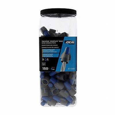 IDEAL 301348J Twist On Wire Connector Blue/GrayPK150