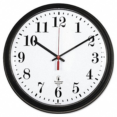 GRAINGER 67700002 Clock Tradtnl 13.75 Black