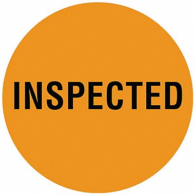 TAPECASE 16U935 D6075 Inventory Control Label Orange PK1000