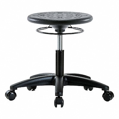BLUE RIDGE ERGONOMICS IPDHSORGRCBLK Polyurethane Stool 300 lb Cap. Black
