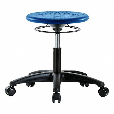 BLUE RIDGE ERGONOMICS IPDHSORGRCBLU Polyurethane Stool 300 lb Cap. Blue