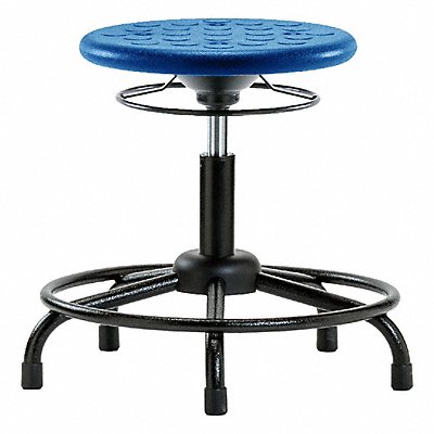 BLUE RIDGE ERGONOMICS IPDHSORTRGBLU Polyurethane Stool 300 lb Cap. Blue