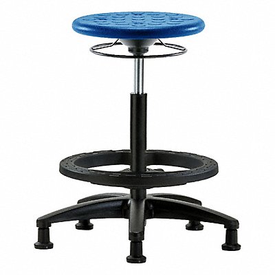 BLUE RIDGE ERGONOMICS IPHBSORGBFRGBLU Polyurethane Stool 300 lb Cap. Blue