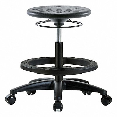BLUE RIDGE ERGONOMICS IPMBSORGBFRCBLK Polyurethane Stool 300 lb Cap. Black