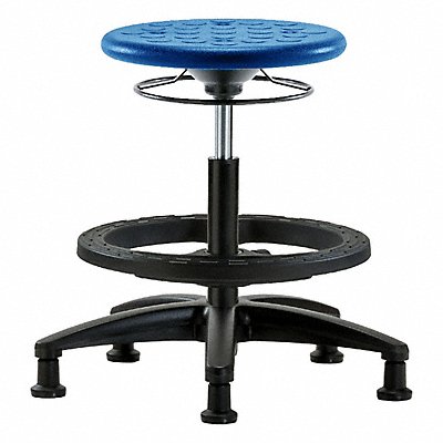 BLUE RIDGE ERGONOMICS IPMBSORGBFRGBLU Polyurethane Stool 300 lb Cap. Blue