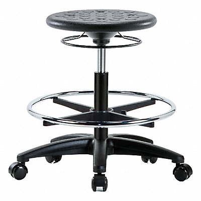 BLUE RIDGE ERGONOMICS IPMBSORGCFRCBLK Polyurethane Stool 300 lb Cap. Black