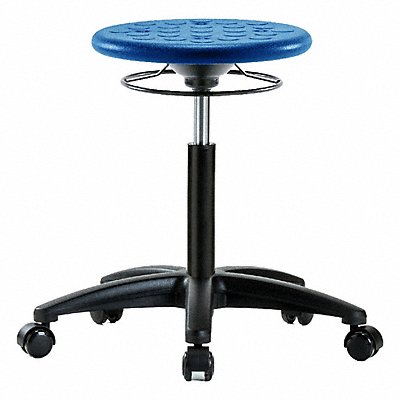 BLUE RIDGE ERGONOMICS IPMBSORGNFRCBLU Polyurethane Stool 300 lb Cap. Blue