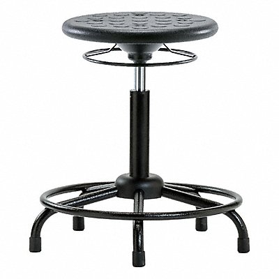 BLUE RIDGE ERGONOMICS IPMBSORTRGBLK Polyurethane Stool 300 lb Cap. Black