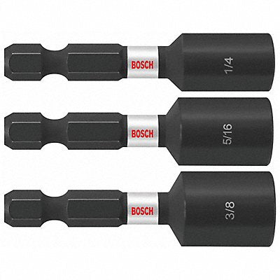 BOSCH ITNS2490 Nutsetter Set Alloy Steel SAE 1/4 Hex