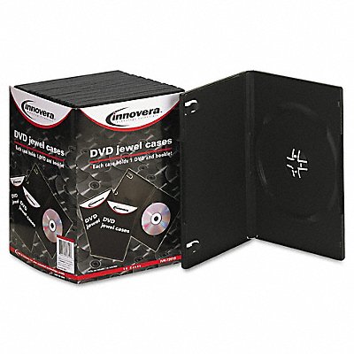 INNOVERA IVR72810 DVD Standard Jewel Case Black PK10
