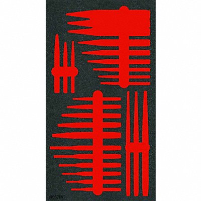 PROTO J46S2FV Foam Inserts Black/Red 16 L 11 W