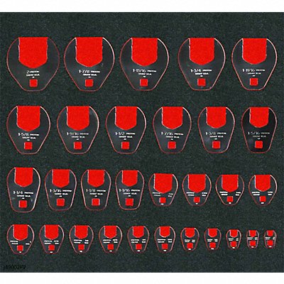 PROTO J49002FV Foam Inserts Black/Red 16 L 23 W