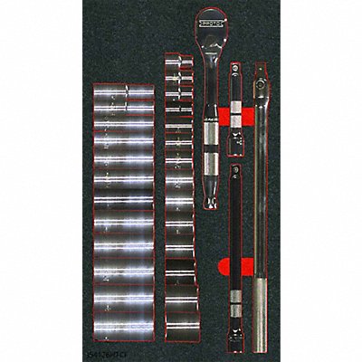 PROTO J54126HTCKV Socket Sets Head Shape Pear 30 pieces