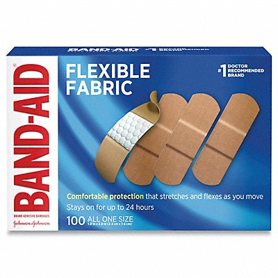 BAND-AID 4444 Bandages 1 W Fabric PK100