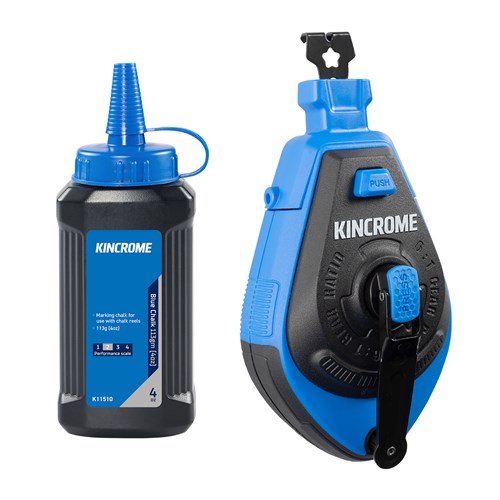 Kincrome K11503 6:1 Chalk Reel Plastic & Aluminium with Chalk