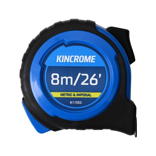 Kincrome K11553 8M/26ft Tape Measure - Metric & Imperial