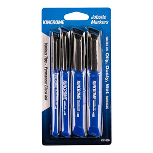 Kincrome K11800 Permanent Marker Starter Pack 4 Pack Black