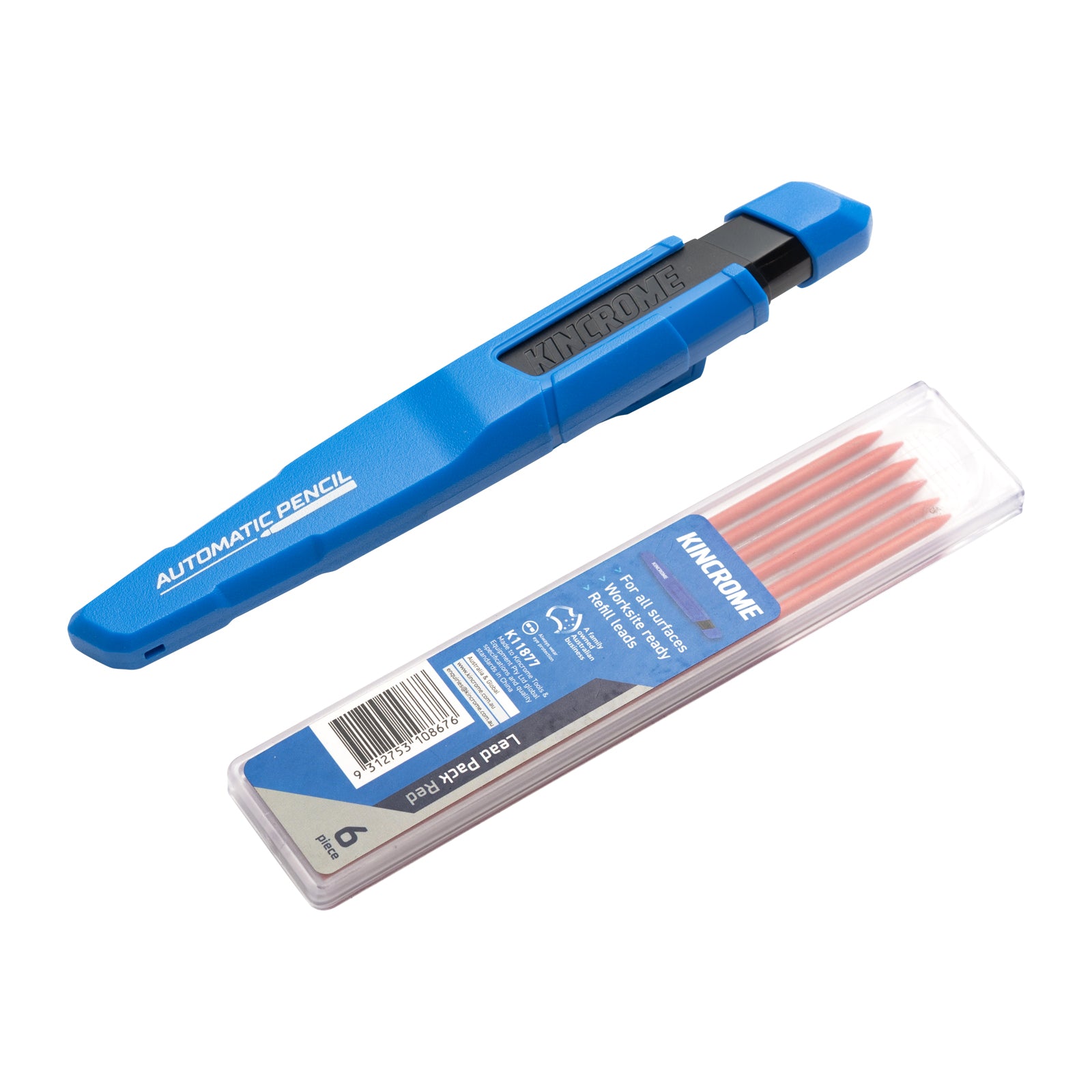 Kincrome K11871 Automatic Mechanical Pencil and Red Refill Pack - view 2