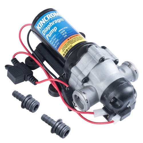 Kincrome K16102 3.8LPM 12V Diaphragm Pump - Quick Connect