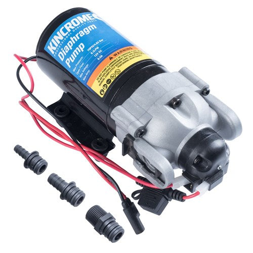 Kincrome K16103 8.3LPM 12V Diaphragm Pump - Quick Connect