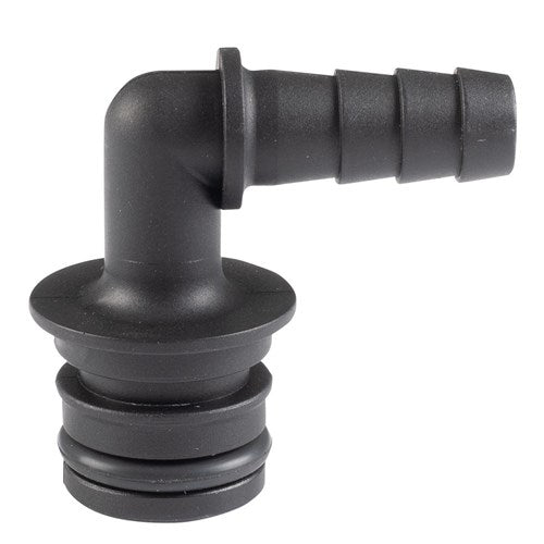 Kincrome K16143 Connector - 3/4" Quick Connect x 3/8" Hose Barb Elbow