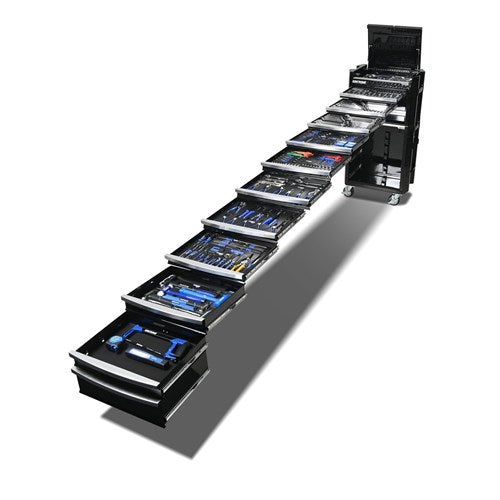 Kincrome K1956B CONTOUR® Workshop Tool Kit 575 Piece 11 Drawer (29") Black