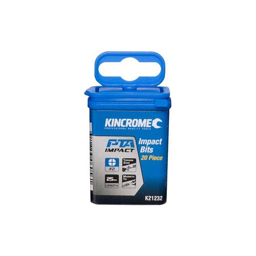 Kincrome K21232 Phillips #2 Impact Bit 25mm 20 Piece
