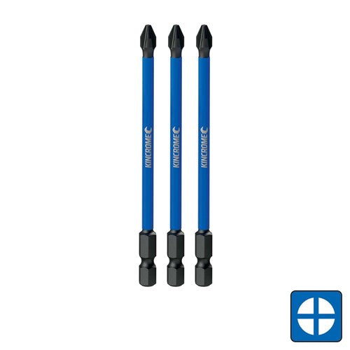 Kincrome K21247 Phillips #2 Impact Bit 100mm 3 Piece