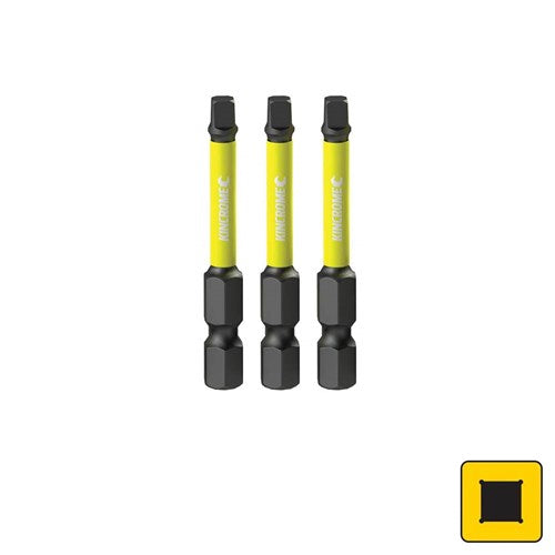 Kincrome K21275 Square #2 Impact Bit 50mm 3 Piece