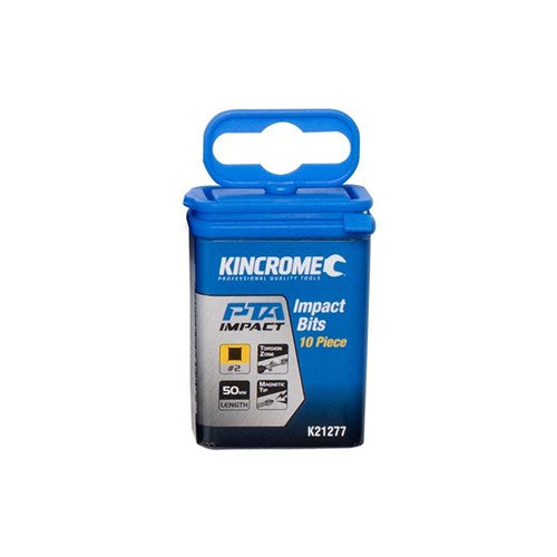 Kincrome K21277 Square #2 Impact Bit 50mm 10 Piece