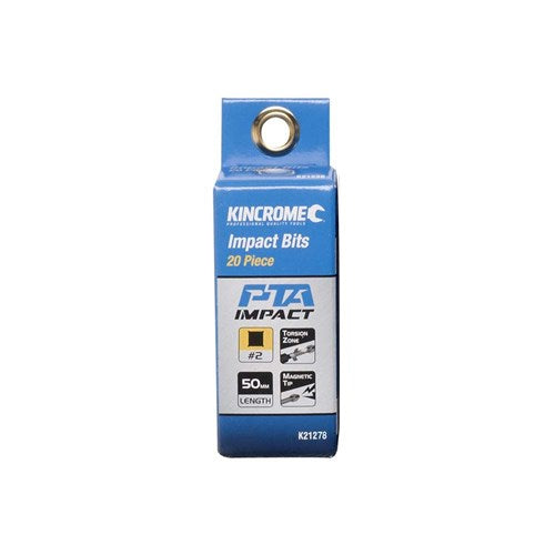 Kincrome K21278 Square #2 Impact Bit 50mm 20 Piece