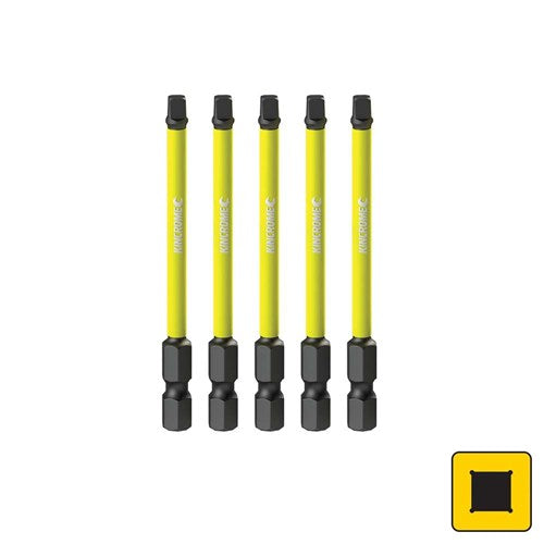 Kincrome K21284 Square #2 Impact Bit 75mm 5 Piece