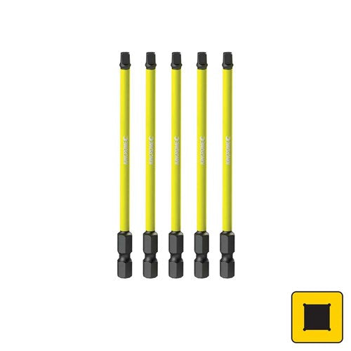 Kincrome K21288 Square #2 Impact Bit 100mm 5 Piece
