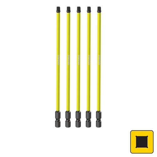 Kincrome K21291 Square #2 Impact Bit 150mm 5 Piece
