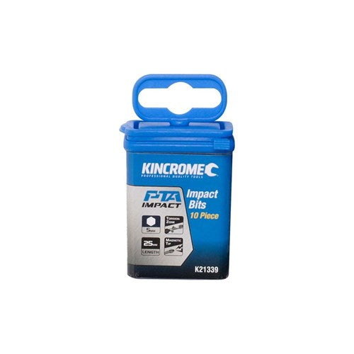 Kincrome K21339 Hex 5mm Impact Bit 25mm 10 Piece